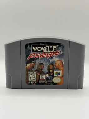 WCW/nWo Revenge Gray‎ 1998 Nintendo 64 N64 Vintage Game Cartridge